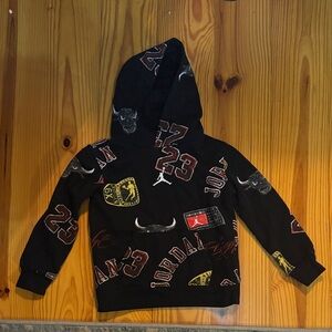 Kids Black Graphic Hoodie